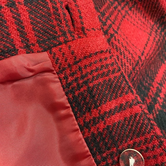 Talbots Petite 4 A-line Wool Plaid Skirt - Picture 5 of 12